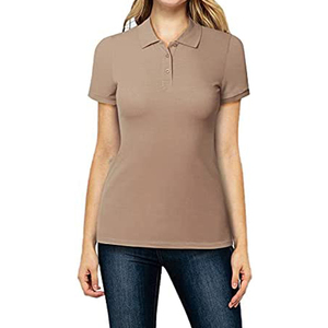 Camisetas Polo al por Mayor, Camiseta Polo para Equipo de Golf Femenino, Impresión de Logotipo Personalizada, Camisetas Polo Cortas de Poliéster y Algodón Suave para Mujer - Product Image 4