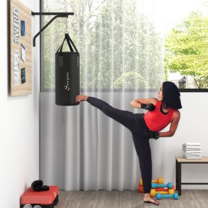 Soporte para Saco de Boxeo sin Relleno con Guantes de Boxeo, Set de Montaje en Pared para Saco de Boxeo Pesado para Entrenamiento de Muay Thai y MMA - Product Image 1