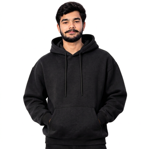 Sudaderas personalizadas de marca privada para hombre, sudaderas con hombros caídos, sudaderas con estampado en relieve, sudaderas de marca streetwear para hombres, para marcas estadounidenses. - Product Image 2