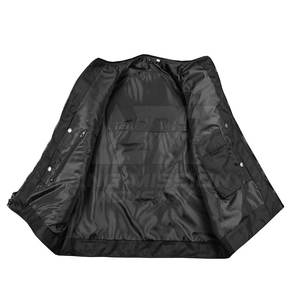 Chaleco de Cuero Estilo Urbano, Diseño Casual, Producto de Moda, Chaleco de Cuero sin Mangas - Product Image 5