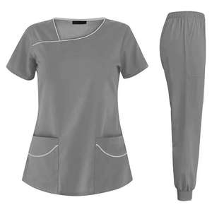 Uniformes Médicos de Verano de Alta Calidad al por Mayor, Uniformes de Enfermera para Mujer, Ajuste Perfecto, Tela Elástica Transpirable de Secado Rápido - Product Image 2