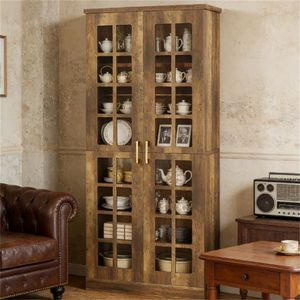 Mobili Moderni con Ante e Ripiani Regolabili per la Conservazione di Stoviglie nel Soggiorno - Product Image 4