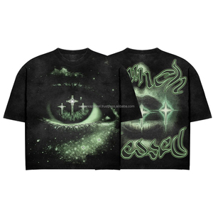 T-shirt de créateur personnalisé, T-shirt de luxe pour hommes, T-shirt oversize en coton épais, T-shirt streetwear surdimensionné pour hommes - Product Image 3