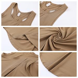 Summer Women's Lightweight Slim Fit Tank <b>Top</b> Ribbed Sports <b>Top</b> Ladies Detachable Chest <b>Pads</b> Sports Fitness Sleeveless Tank <b>Top</b> - Product Image 4