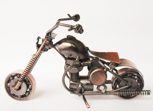 <b>Vintage</b> Metal Motorcycle <b>Wall</b> <b>Clock</b> Handmade Decor Red Classic Bike Design Home Office Gift Collectible Souvenir Gift - Product Image 3