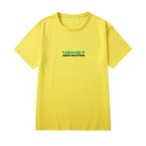 Camiseta de Manga Corta para Hombre, Corte Regular, Cuello Redondo, Diseño con Letras Estampadas, Jersey Informal de Algodón, Naimat Abbas Industries - Product Image 5