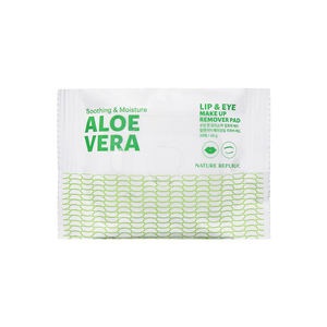 Lingettes démaquillantes pour les yeux et les lèvres Nature Republic avec aloe vera, effet apaisant et hydratant pour la peau - Product Image 1