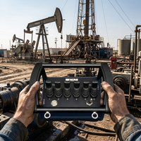 Control Remoto Inalámbrico Hidráulico a Prueba de Explosiones NM-047 con Certificación ATEX para Entornos Peligrosos en Campos Petroleros y Químicos