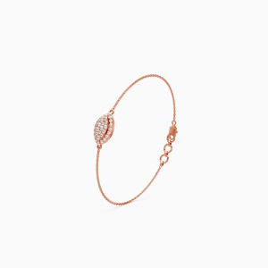 Bracelet élégant et luxueux en diamant de 0,32 ct cultivé en laboratoire, en or jaune, blanc et rose 9 carats - Product Image 1