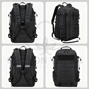 Sac à dos tactique imperméable en nylon 30-40L avec cadre interne pour le camping et l'alpinisme - Product Image 2