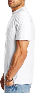 Camiseta de Cuello Redondo para Hombre, 270 g/m², 100% Algodón, de Alta Calidad, con Bolsillo, Logotipo Personalizado, Unisex, para Verano - Product Image 4