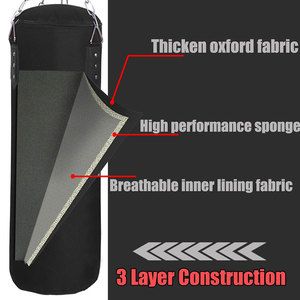 Équipement d'entraînement professionnel pour le kickboxing : Sac de frappe robuste à suspendre pour la pratique de la boxe - Product Image 4