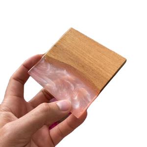 Posavasos de Resina Epoxi con Diseño de Río y Piedras, Posavasos Creativos para Bebidas, Tapetes para Tazas, Platos para Posavasos - Product Image 1