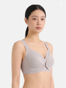 Sujetador de lactancia Bmama morado con cierre frontal, inalámbrico, para maternidad, lactancia, push-up, para dormir, transpirable, cómodo, copas B y C, BR621 - Product Image 4