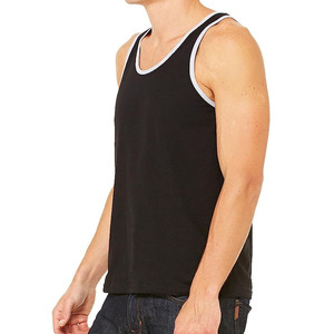 Camiseta sin mangas de entrenamiento de ajuste informal para hombre con logotipo personalizado, chaleco largo sin mangas de Color sólido, Camiseta holgada para culturismo - Product Image 5