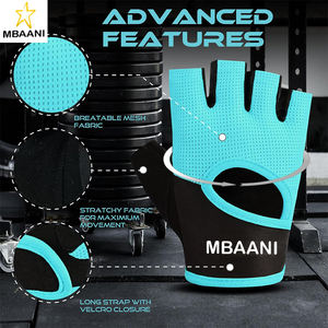 Guantes de Entrenamiento para Hombre y Mujer - Guantes de Gimnasio sin Dedos, Transpirables y Ligeros para Levantamiento de Pesas, Ciclismo y Dominadas - Product Image 2