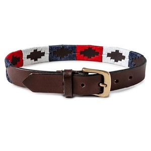 Ceinture en cuir de qualité supérieure brodée Argentine avec boucle en étain – Ceintures en cuir de luxe - Product Image 4