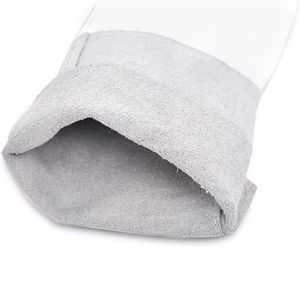 Guantes de Soldadura de Piel de Cabra Blanca Reutilizables, Resistentes al Calor, Largos, para Soldadura TIG y Uso en Construcción - Product Image 5