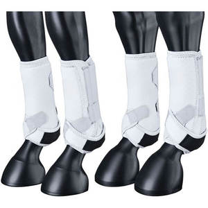 Botas de Medicina Deportiva Ajustables de Neopreno y Cuero para Equitación, Protección de Alta Calidad para Caballos - Product Image 1
