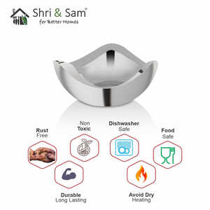 Bol à salade triangulaire en acier inoxydable à double paroi Nouveau design Donga à salade en acier inoxydable à double paroi - Product Image 2