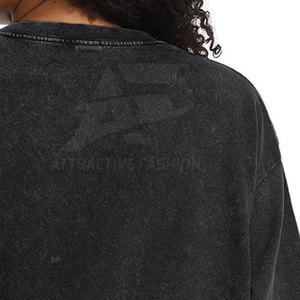 Camiseta de Mujer de Alta Calidad con Lavado Ácido, MOQ Bajo, Tela Suave y Lisa, Estilo Casual - Product Image 6