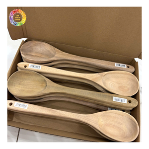 Cuillère en bois de qualité alimentaire, ustensile de cuisine en bois naturel, cuillère de service en bois d'acacia pour la maison, en provenance du Vietnam - Product Image 2