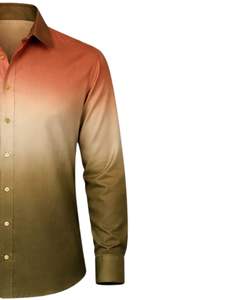 Chemise Formelle Homme Ombrée Olive Rustique en Coton Premium à Manches Longues Boutonnée – Tenue Décontractée Chic – Fabricant OEM Personnalisé – Vente en Gros - Product Image 4
