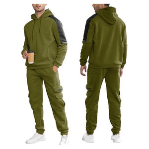 Survêtement d'hiver décontracté pour homme, imprimé, à capuche, 100% coton, séchage rapide, coupe-vent, respirant, pour le jogging et le sport, fabriqué au Pakistan - Product Image 3