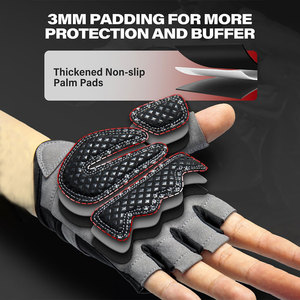 Gants de musculation unisexes de haute qualité pour la salle de sport, la routine quotidienne, le fitness, le cross-training, gants de powerlifting à doigts courts - Product Image 4