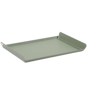 Plateau rectangulaire vintage en acier inoxydable, plateau de présentation pour buffet, plateau de service alimentaire en métal, rangement et organisation à domicile, plat à collation - Product Image 5