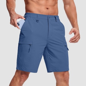 Shorts cargo décontractés pour hommes en polyester/spandex, tissés, avec poches zippées, shorts cargo élégants, provenant d'un fournisseur ODM du Bangladesh - Product Image 1