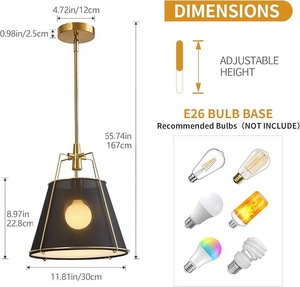 Lampe suspendue linéaire moderne, luminaire élégant pour table à manger, îlot de cuisine, bureau, restaurant, hôtel, décoration - Product Image 4