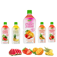 HALAL gecertificeerd gearomatiseerd aardbeien-sinaasappel fruitsap 1000ml PET fles Niet uit concentraat Vietnam Groothandel