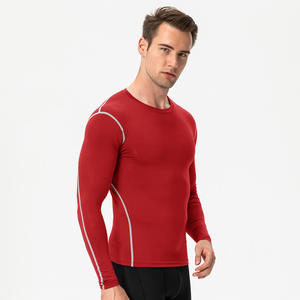 Vêtements de sport respirants pour hommes, manches courtes, haute élasticité, pour l'entraînement actif et le fitness estival - Product Image 3