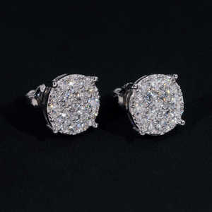 Pendientes de Diamantes de Plata 925 con Baño de Rodio, Diseño Elegante, con Certificado de Autenticidad, para Compromiso y Regalos - Product Image 1