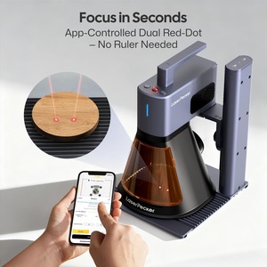 Ensemble LaserPecker LP2 Plus SpinTrack, graveur laser à diode 10W avec rouleau électrique polyvalent, graveur laser portable - Product Image 2