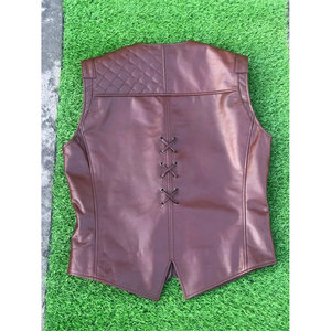 เสื้อกั๊กหนังเทียมทำมือสไตล์ยุคกลาง สีน้ำตาล ชุดเกราะโกธิค คอสเพลย์ ขายส่งจากโรงงาน ปี 2026 - Product Image 3