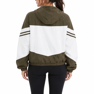 <b>Women</b> Custom Hooded Windbreaker <b>Jacket</b> Casual Full Zipper Streetwear Style <b>Lightweight</b> Comfort Modern Design Windbreaker <b>jacket</b> - Product Image 2