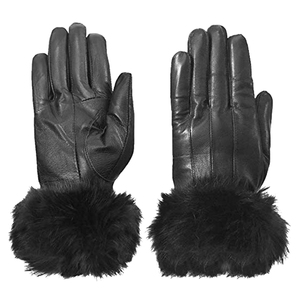 Guantes de Vestir de Piel de Oveja de Lujo, Suaves y Cómodos, Cálidos para Invierno, para Ciclismo y Esquí, con Pantalla Táctil, Ecológicos, Estilo Clásico Formal - Product Image 1