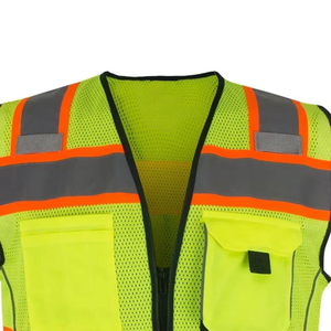 Chaleco Reflectante de Alta Visibilidad, Tejido de Poliéster Resistente para Seguridad Industrial en EE. UU. y Europa, Chaleco de Seguridad Reflectante - Product Image 3