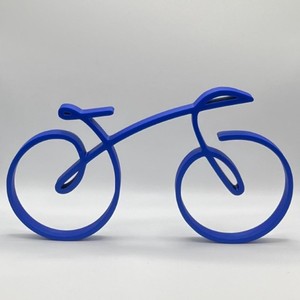 Sculpture de vélo minimaliste Art Déco faite à la main, figurine de vélo en aluminium noir avec cadre en fil métallique, décoration moderne pour la maison, le bureau, l'étagère, cadeau - Product Image 4