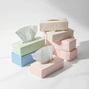 Premium 2 Ply Ultra Soft High Absorbency Virgin Wood Pulp Facial <b>Tissues</b> Box Bulk Home Use - Product Image 4