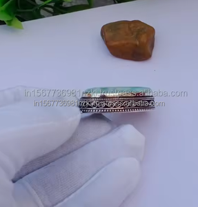 Colgante de Larimar/colgante de Plata de Ley 925 piedras preciosas curativas Larimar joyería regalos para ella pera Cab delicado colgante de Larimar - Product Image 5