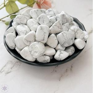 Pierres Roulées en Howlite Blanche Naturelle, Cristal de Guérison pour Reiki, Méditation, Décoration Énergétique, Gamme Chakra, Marque Chakralume, Rajasthan - Product Image 6