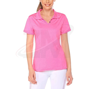 เสื้อโปโลยูนิฟอร์มผู้หญิง รับผลิตตามแบบ OEM ปักโลโก้ ผ้าฝ้าย แขนสั้น รับผลิตจำนวนมาก รับผลิตเสื้อโปโลแบรนด์ส่วนตัว - Product Image 1