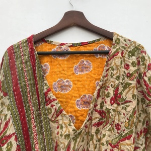 Nueva llegada hecha a mano kantha kaftan kantha edredón kaftan vestido étnico indio kantha kaftan Maxi vestido para mujeres - Product Image 3