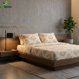 ชุดผ้าปูที่นอนลายพิมพ์พฤกษศาสตร์ ดีไซน์เนอร์ พร้อมปลอกหมอน เนื้อผ้านุ่มคล้ายผ้าฝ้าย ไมโครไฟเบอร์ ขนาดคิงไซส์/ดับเบิ้ลไซส์ สำหรับใช้ในบ้านอย่างหรูหรา - Product Image 6