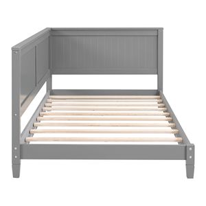 Divano letto/sofà letto in legno grigio a una piazza e mezza per bambini - Product Image 3
