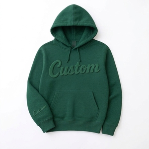 Sweat à capuche personnalisé pour homme, 500 GSM, 100% coton molletonné, coupe classique, streetwear, pull-over, printemps, éco-responsable - Product Image 3