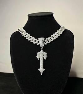 Pendentif Flèche Moissanite en Argent 925 Plaqué Rhodium, Collier Unisexe Hiphop, Idéal au Quotidien - Product Image 5